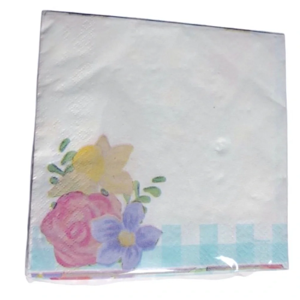 🎈$3 bundled🎈NEW Bunny Floral Lunch Napkins, 16 ct Paper Party Supply Multicolor